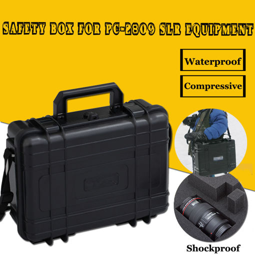 Immagine di 274*218*93mm Waterproof Equipment SLR Compression Moistureproof ABS Safe Box