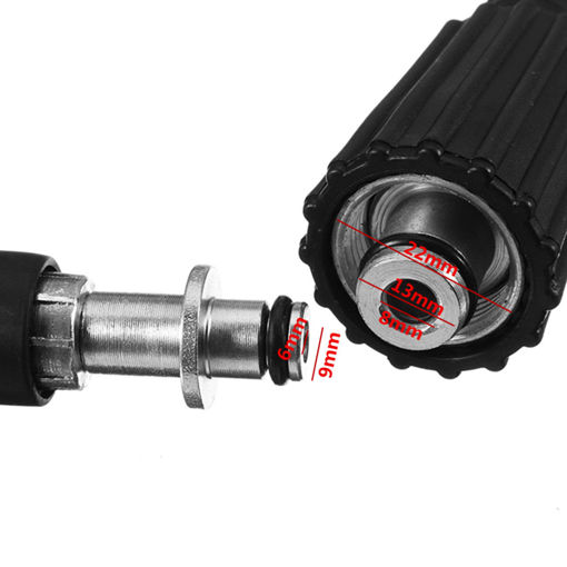 Immagine di 5M High Pressure Washer Hose 9mm Quick Connect to M22 Washer Adaptor