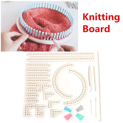 Immagine di Craft Yarn Multi-function Knitting Board Knit & Weave Loom Kit DIY Tool Set
